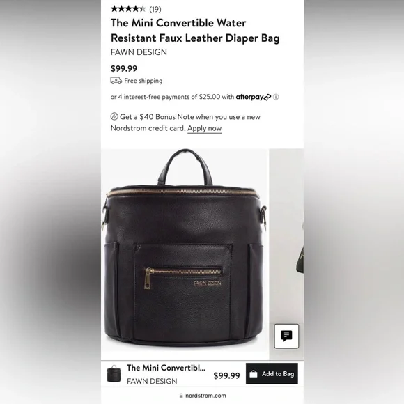 Fawn design mini bag!